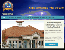 Tablet Screenshot of myweatherproofexteriors.com